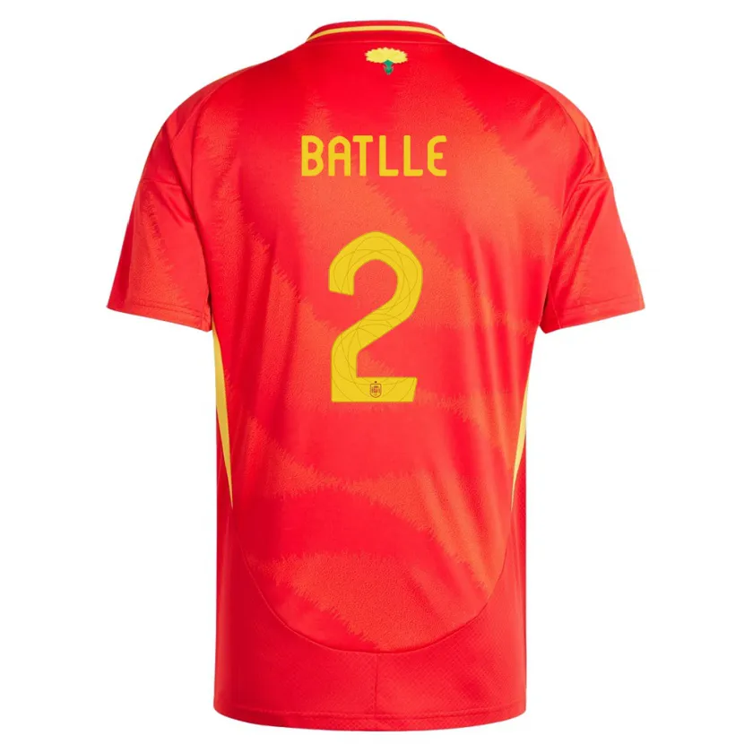 Danxen Kinderen Spanje Ona Batlle #2 Rood Thuisshirt Thuistenue 24-26 T-Shirt
