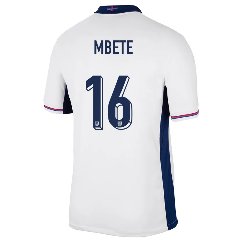 Danxen Kinderen Engeland Luke Mbete #16 Wit Thuisshirt Thuistenue 24-26 T-Shirt