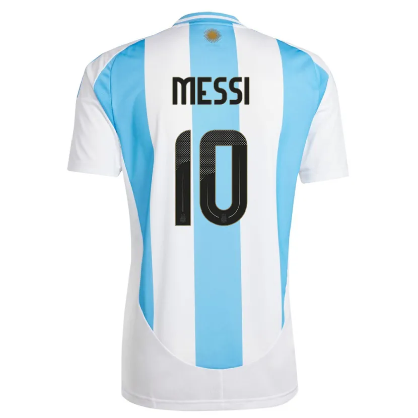 Danxen Kinderen Argentinië Lionel Messi #10 Wit Blauw Thuisshirt Thuistenue 24-26 T-Shirt