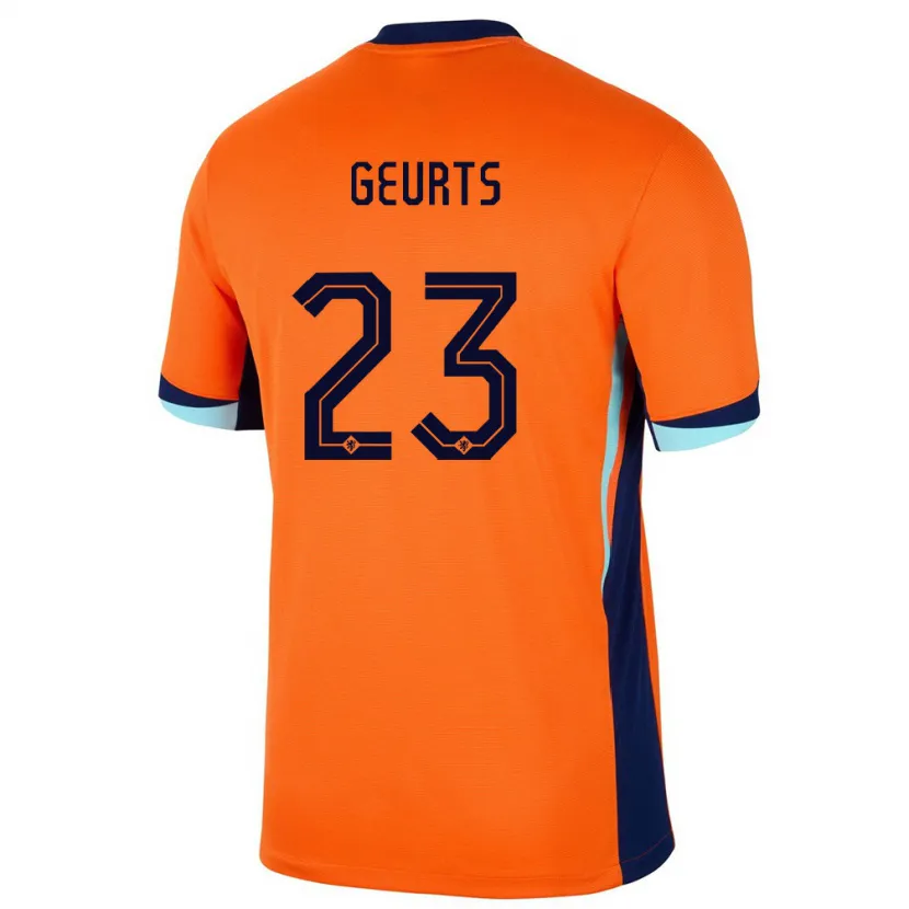 Danxen Kinderen Nederland Loes Geurts #23 Oranje Thuisshirt Thuistenue 24-26 T-Shirt