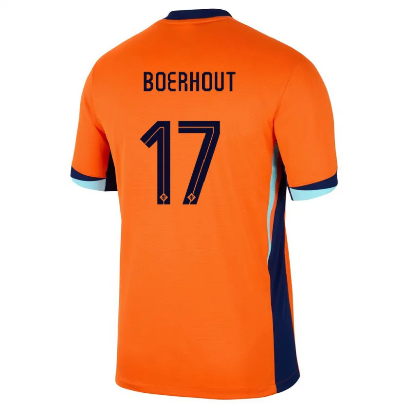 Danxen Kinderen Nederland Yoram Boerhout #17 Oranje Thuisshirt Thuistenue 24-26 T-Shirt