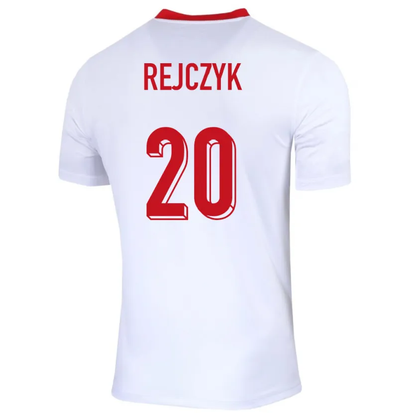 Danxen Kinderen Polen Filip Rejczyk #20 Wit Thuisshirt Thuistenue 24-26 T-Shirt
