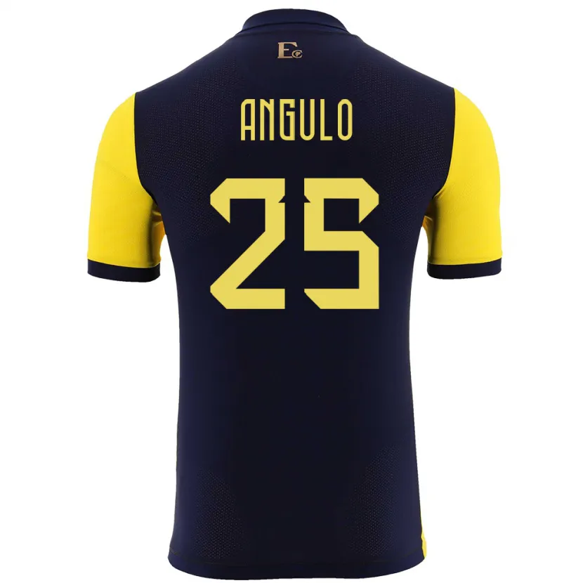 Danxen Kinderen Ecuador Nilson Angulo #25 Geel Thuisshirt Thuistenue 24-26 T-Shirt