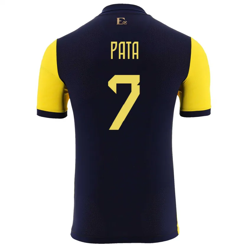 Danxen Kinderen Ecuador Emerson Pata #7 Geel Thuisshirt Thuistenue 24-26 T-Shirt