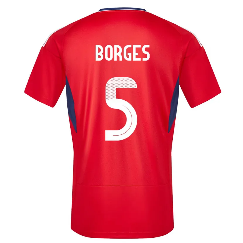 Danxen Kinderen Costa Rica Celso Borges #5 Rood Thuisshirt Thuistenue 24-26 T-Shirt