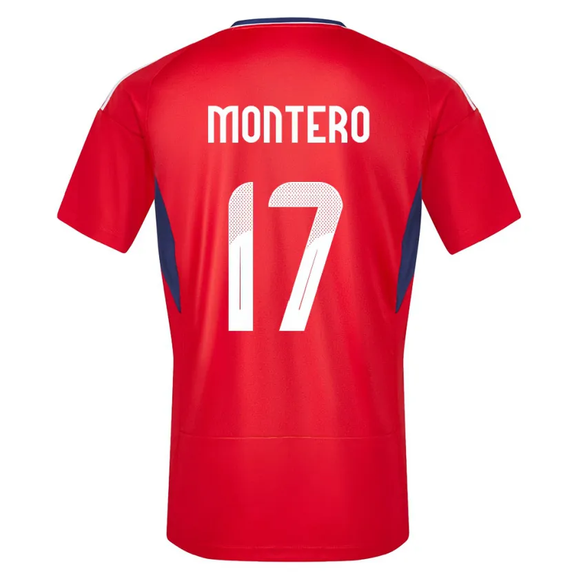 Danxen Kinderen Costa Rica Michelle Montero #17 Rood Thuisshirt Thuistenue 24-26 T-Shirt
