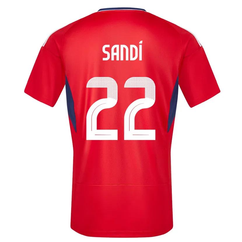 Danxen Kinderen Costa Rica Cristel Sandi #22 Rood Thuisshirt Thuistenue 24-26 T-Shirt