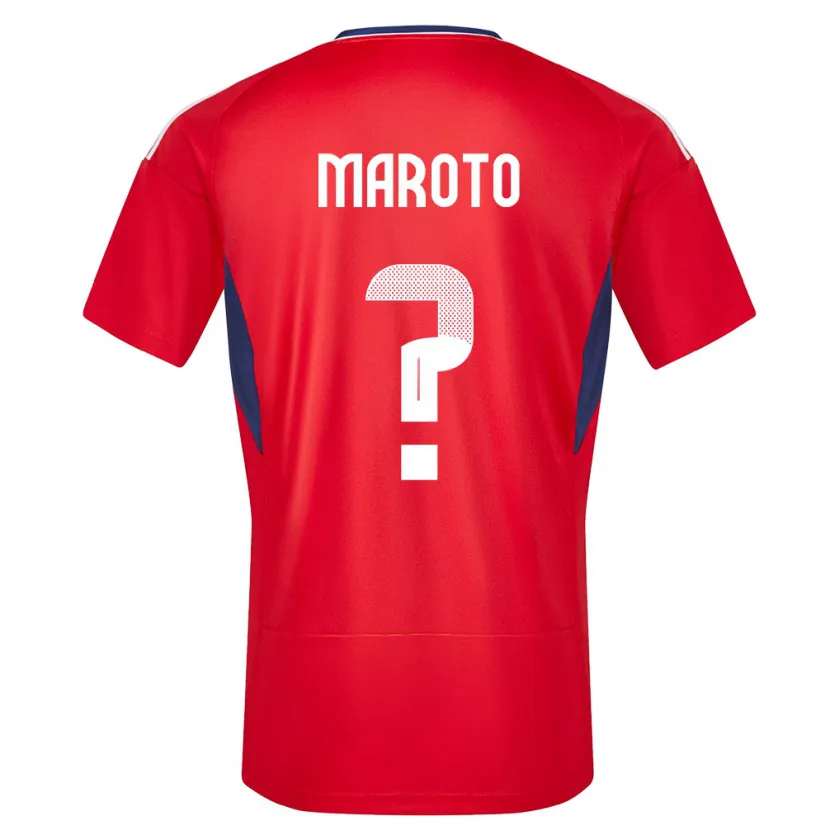 Danxen Kinderen Costa Rica Victor Maroto #0 Rood Thuisshirt Thuistenue 24-26 T-Shirt