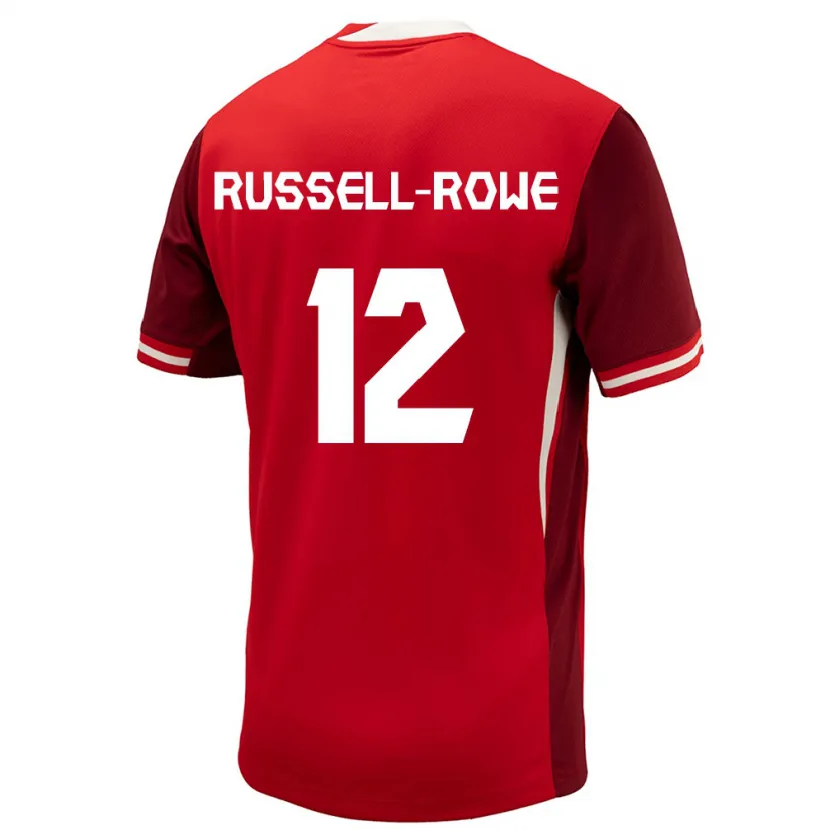 Danxen Kinderen Canada Jacen Russell-Rowe #12 Rood Thuisshirt Thuistenue 24-26 T-Shirt