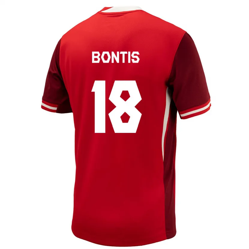 Danxen Kinderen Canada Dino Bontis #18 Rood Thuisshirt Thuistenue 24-26 T-Shirt