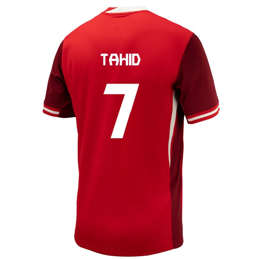 Danxen Kinderen Canada Taryck Tahid #7 Rood Thuisshirt Thuistenue 24-26 T-Shirt
