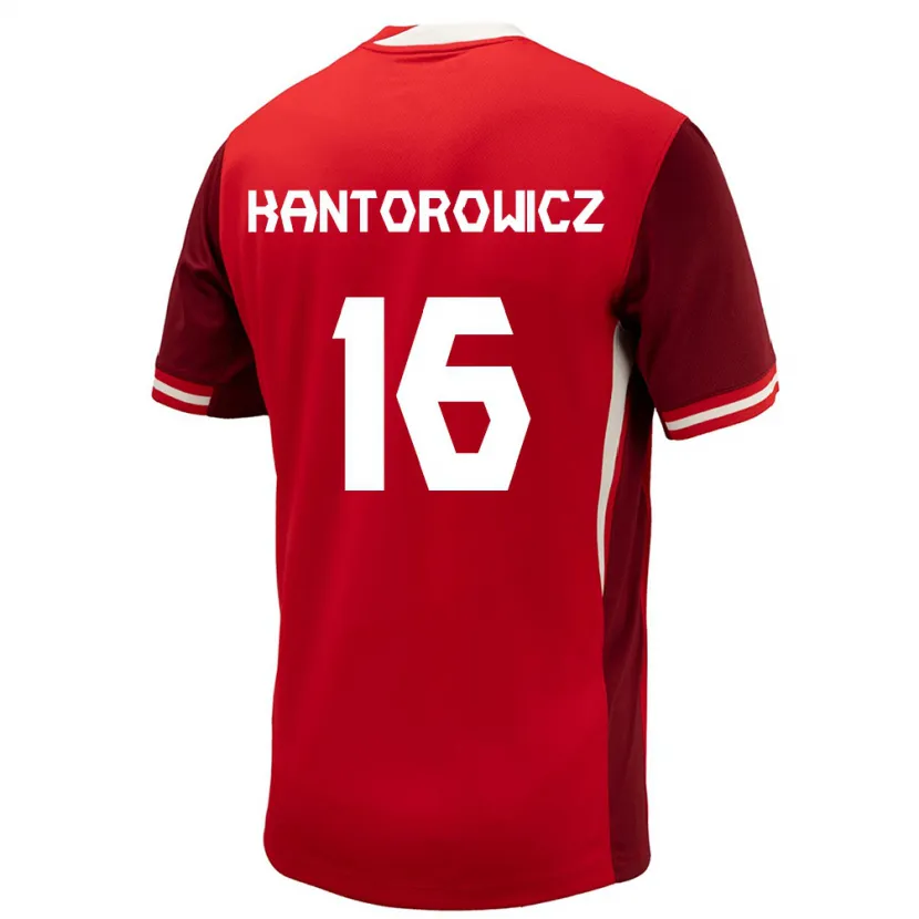 Danxen Kinderen Canada Dominic Kantorowicz #16 Rood Thuisshirt Thuistenue 24-26 T-Shirt