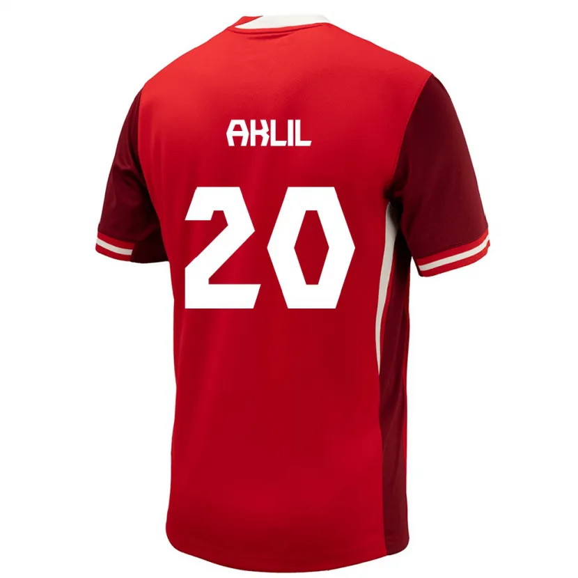 Danxen Kinderen Canada Lino Aklil #20 Rood Thuisshirt Thuistenue 24-26 T-Shirt