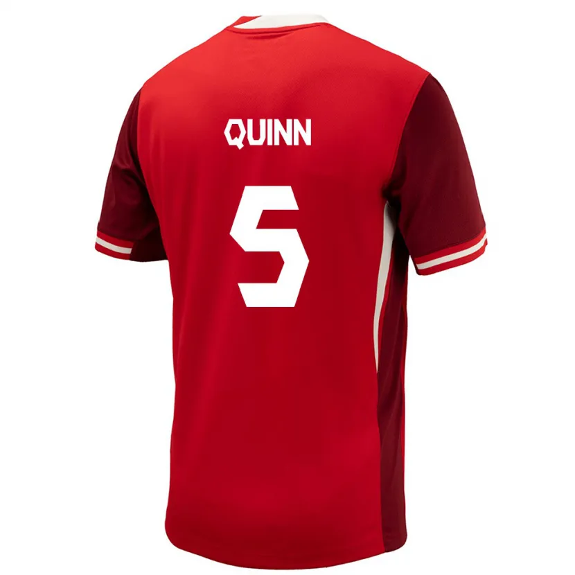Danxen Kinderen Canada Quinn #5 Rood Thuisshirt Thuistenue 24-26 T-Shirt