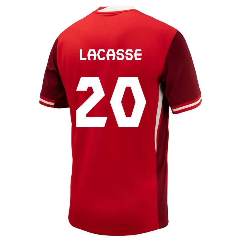 Danxen Kinderen Canada Cloé Lacasse #20 Rood Thuisshirt Thuistenue 24-26 T-Shirt
