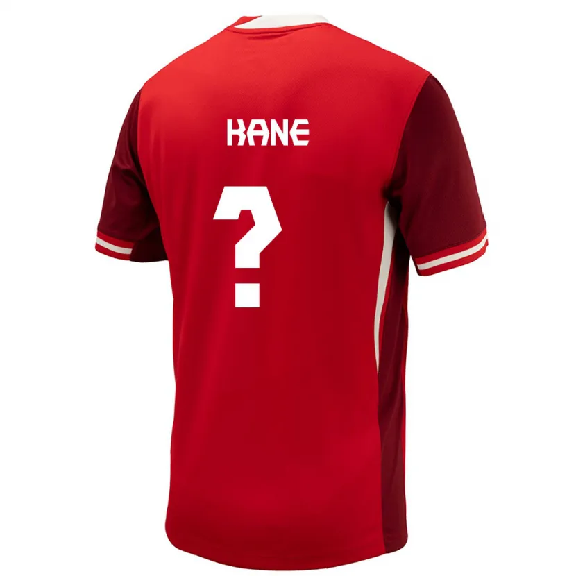 Danxen Kinderen Canada Mouhamadou Kane #0 Rood Thuisshirt Thuistenue 24-26 T-Shirt