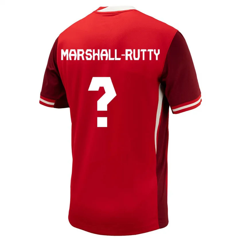 Danxen Kinderen Canada Jahkeele Marshall Rutty #0 Rood Thuisshirt Thuistenue 24-26 T-Shirt
