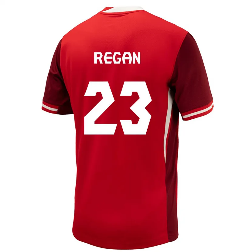 Danxen Kinderen Canada Emma Regan #23 Rood Thuisshirt Thuistenue 24-26 T-Shirt