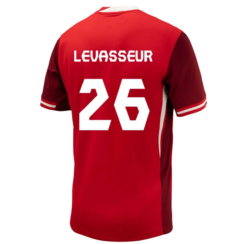 Danxen Kinderen Canada Marie Levasseur #26 Rood Thuisshirt Thuistenue 24-26 T-Shirt