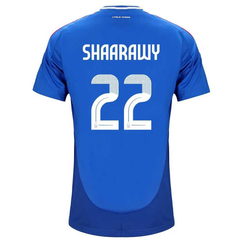 Danxen Kinderen Italië Stephan El Shaarawy #22 Blauw Thuisshirt Thuistenue 24-26 T-Shirt