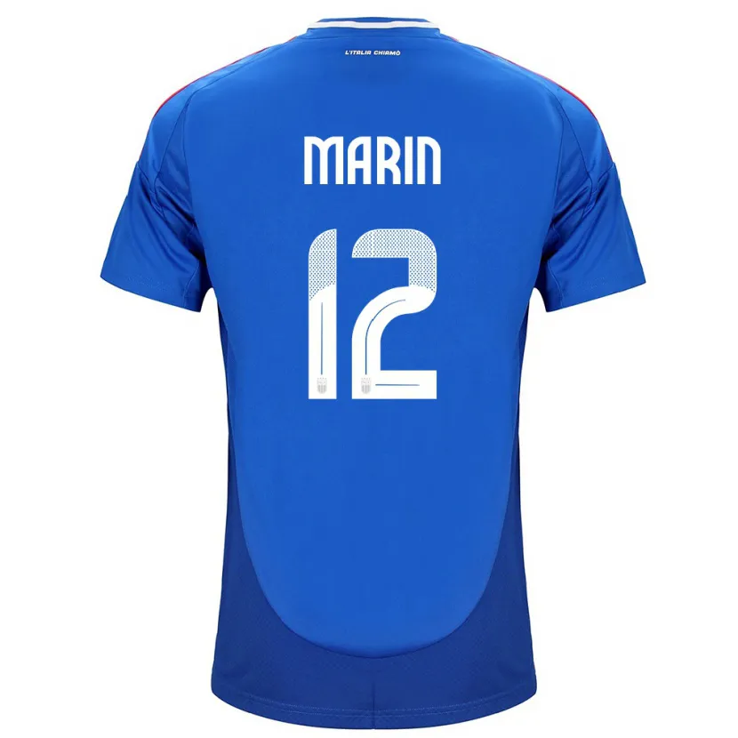 Danxen Kinderen Italië Renato Marin #12 Blauw Thuisshirt Thuistenue 24-26 T-Shirt