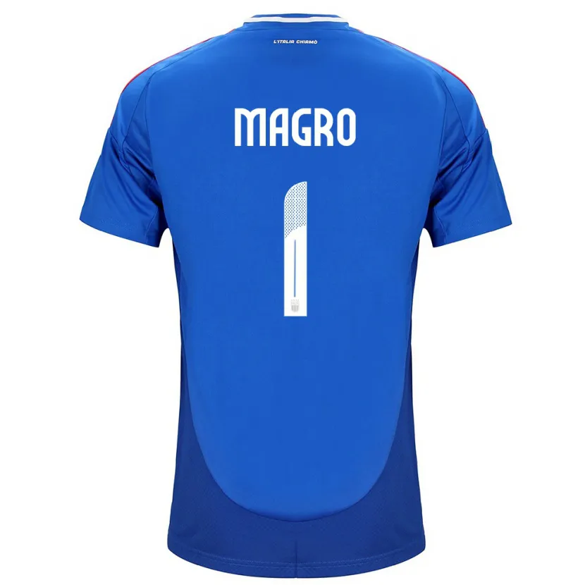 Danxen Kinderen Italië Federico Magro #1 Blauw Thuisshirt Thuistenue 24-26 T-Shirt
