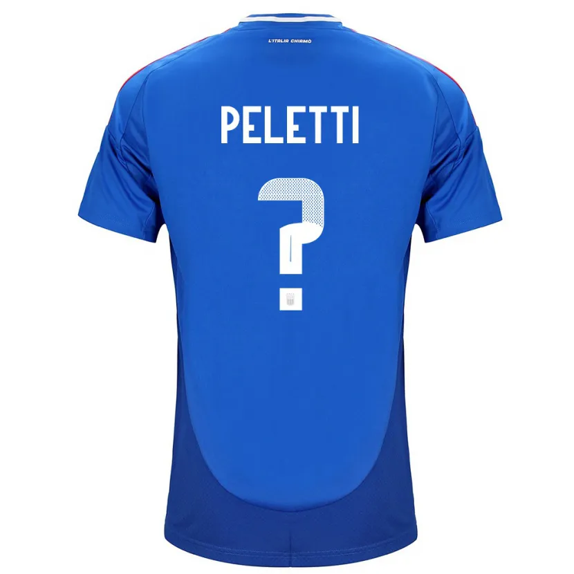 Danxen Kinderen Italië Lamberto Peletti #0 Blauw Thuisshirt Thuistenue 24-26 T-Shirt