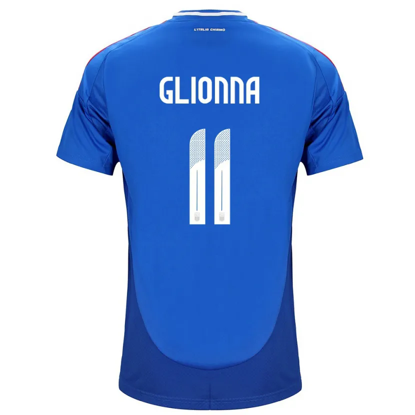 Danxen Kinderen Italië Benedetta Glionna #11 Blauw Thuisshirt Thuistenue 24-26 T-Shirt
