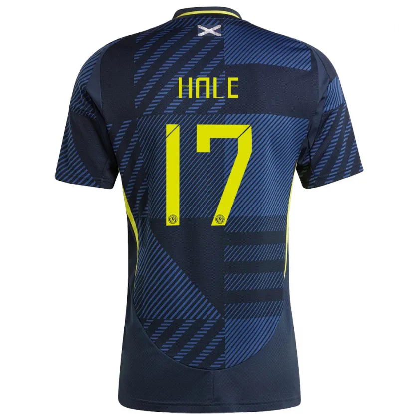 Danxen Kinderen Schotland Finlay Hale #17 Donkerblauw Thuisshirt Thuistenue 24-26 T-Shirt