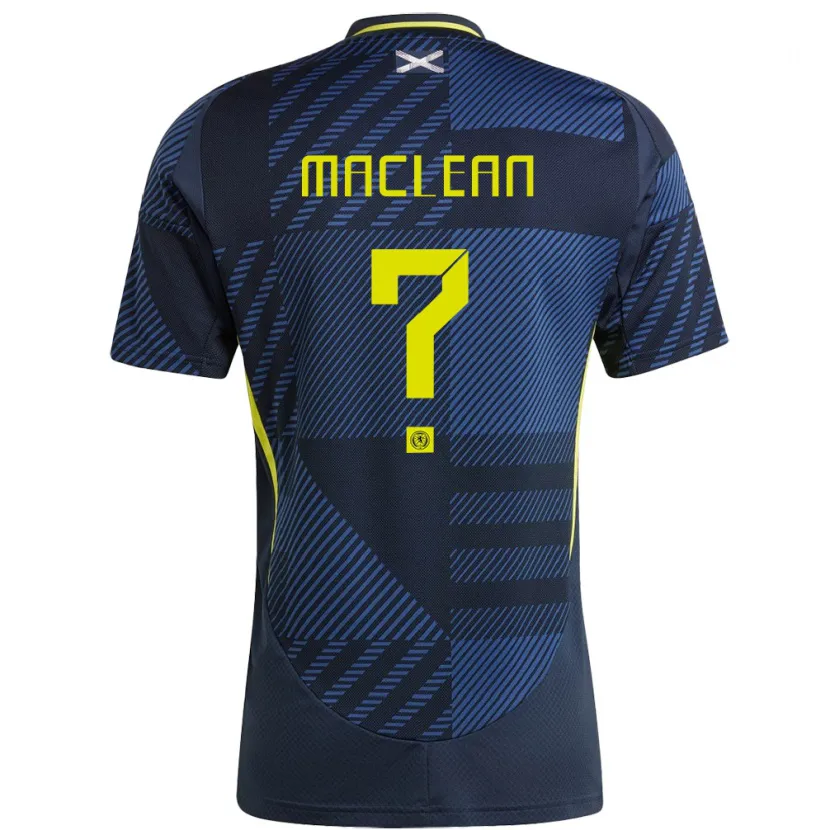 Danxen Kinderen Schotland Kirsty Maclean #0 Donkerblauw Thuisshirt Thuistenue 24-26 T-Shirt