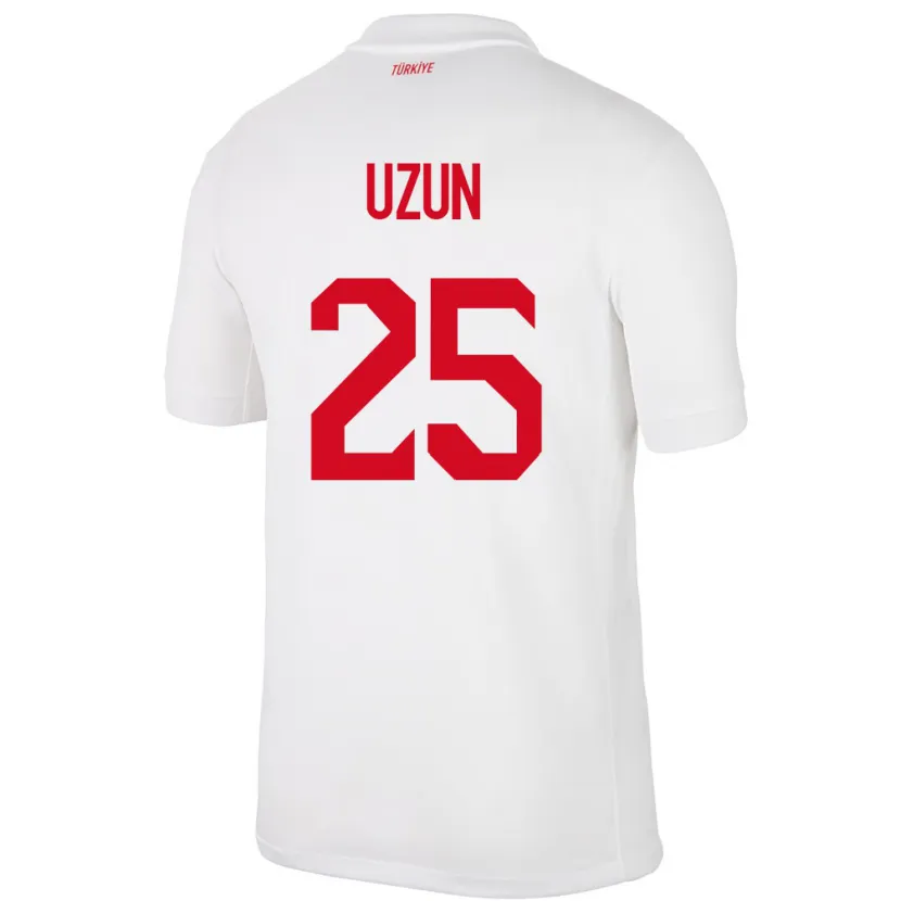 Danxen Kinderen Turkije Can Uzun #25 Wit Thuisshirt Thuistenue 24-26 T-Shirt