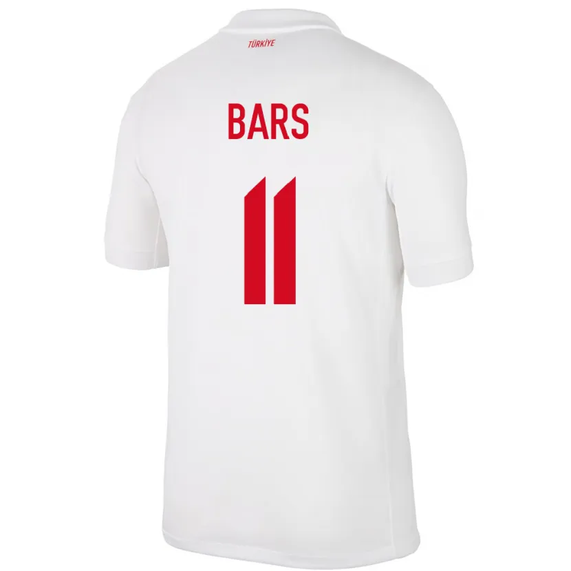 Danxen Kinderen Turkije Emir Bars #11 Wit Thuisshirt Thuistenue 24-26 T-Shirt