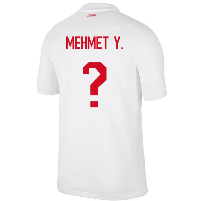 Danxen Kinderen Turkije Mehmet Yildirim #0 Wit Thuisshirt Thuistenue 24-26 T-Shirt