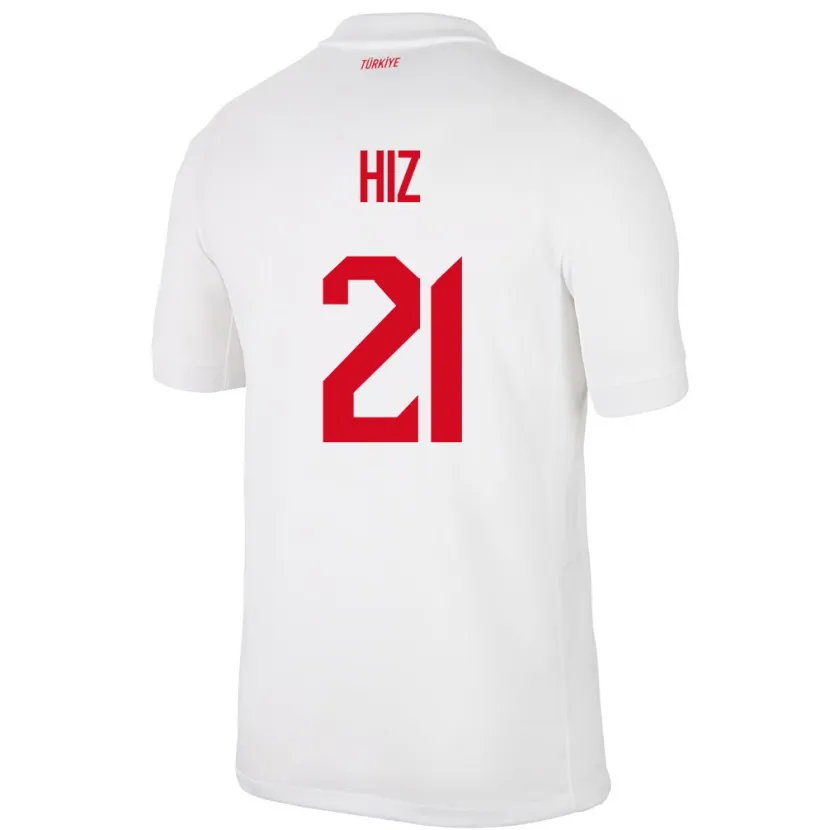 Danxen Kinderen Turkije Gülbin Hız #21 Wit Thuisshirt Thuistenue 24-26 T-Shirt