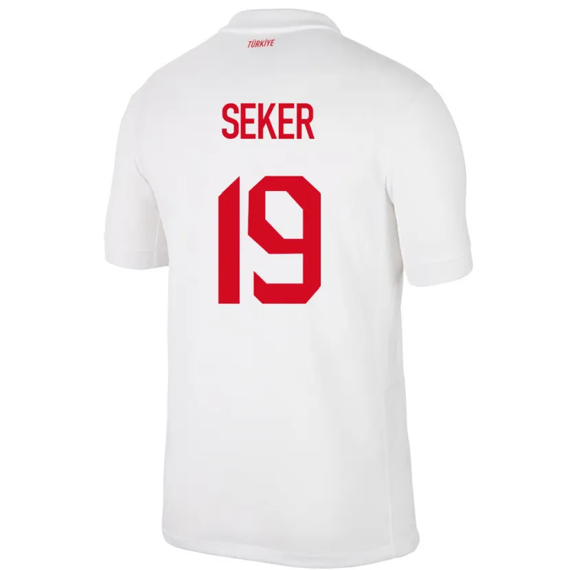 Danxen Kinderen Turkije Busem Şeker #19 Wit Thuisshirt Thuistenue 24-26 T-Shirt
