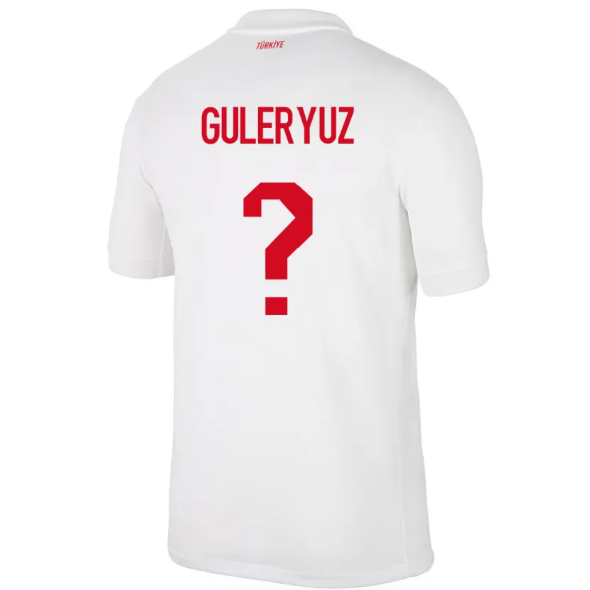 Danxen Kinderen Turkije Göknur Güleryüz #0 Wit Thuisshirt Thuistenue 24-26 T-Shirt