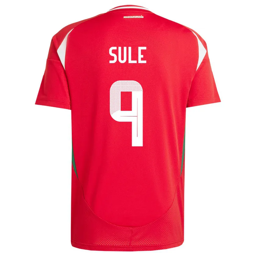 Danxen Kinderen Hongarije Dóra Süle #9 Rood Thuisshirt Thuistenue 24-26 T-Shirt