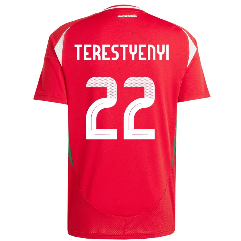 Danxen Kinderen Hongarije Anna Terestyényi #22 Rood Thuisshirt Thuistenue 24-26 T-Shirt