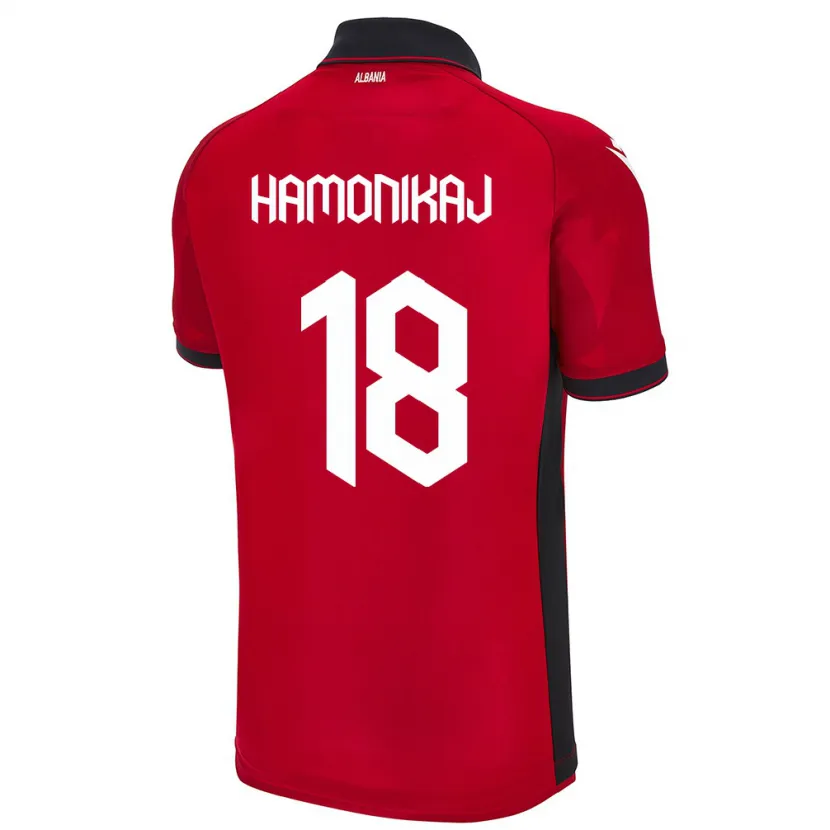 Danxen Kinderen Albanië Klea Hamonikaj #18 Rood Thuisshirt Thuistenue 24-26 T-Shirt