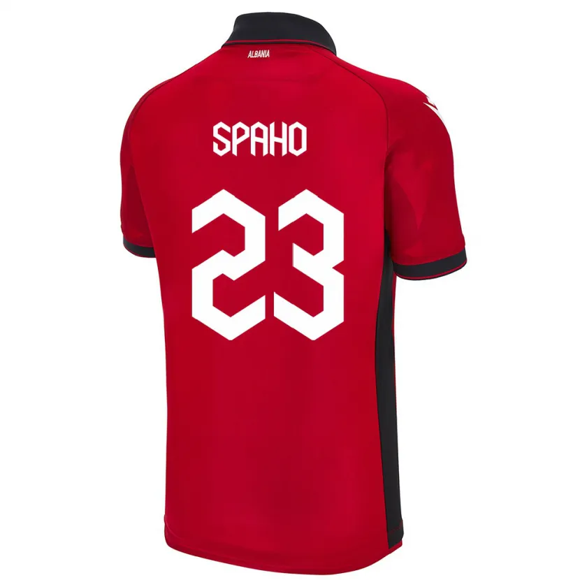 Danxen Kinderen Albanië Klesjana Spaho #23 Rood Thuisshirt Thuistenue 24-26 T-Shirt