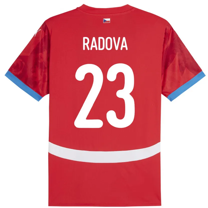 Danxen Kinderen Tsjechië Michaela Radová #23 Rood Thuisshirt Thuistenue 24-26 T-Shirt