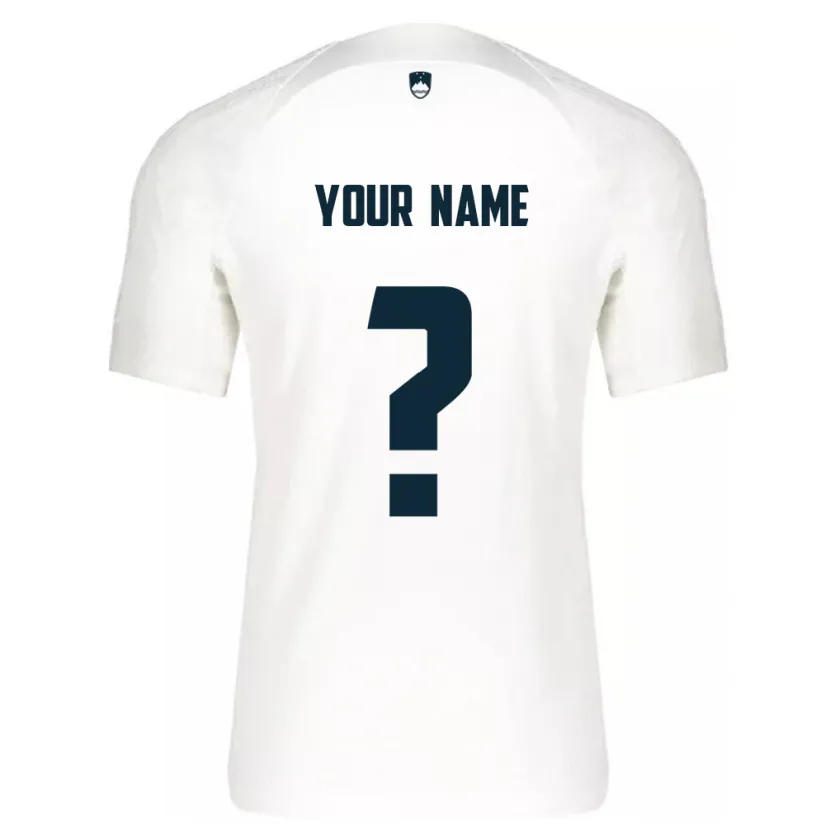 Danxen Kinderen Slovenië Uw Naam #0 Wit Thuisshirt Thuistenue 24-26 T-Shirt