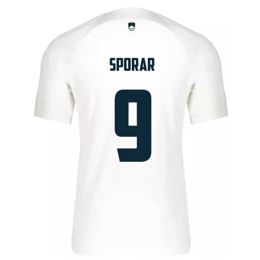 Danxen Kinderen Slovenië Andraz Sporar #9 Wit Thuisshirt Thuistenue 24-26 T-Shirt