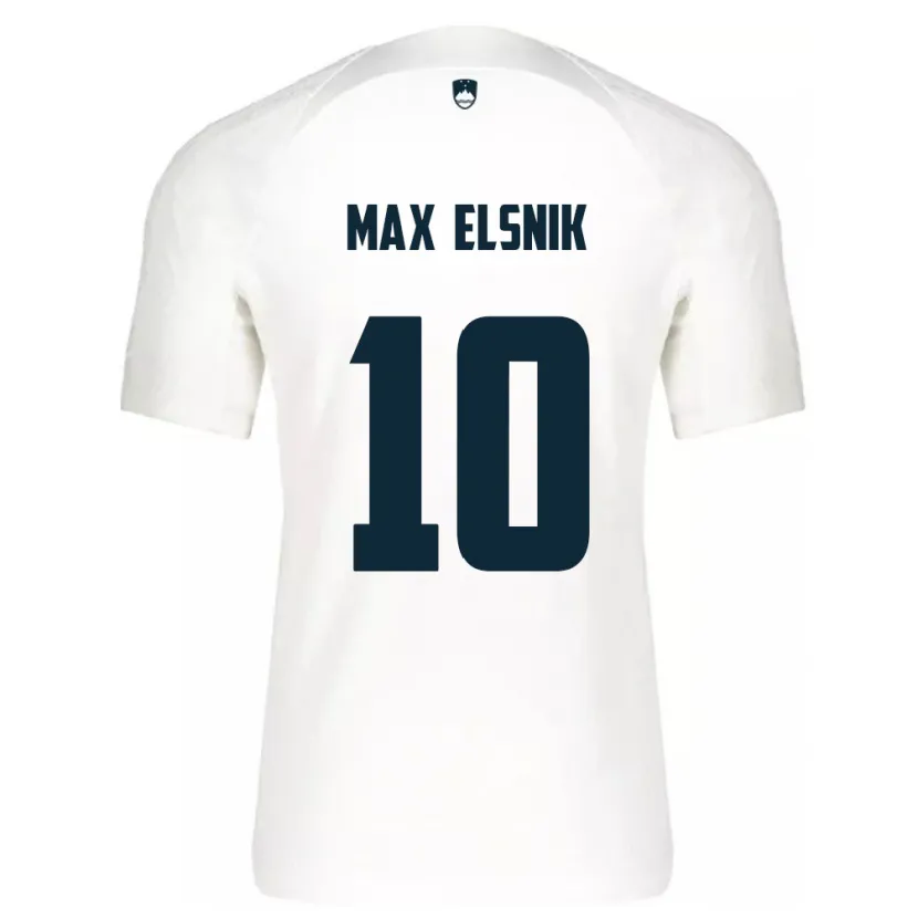 Danxen Kinderen Slovenië Timi Max Elsnik #10 Wit Thuisshirt Thuistenue 24-26 T-Shirt