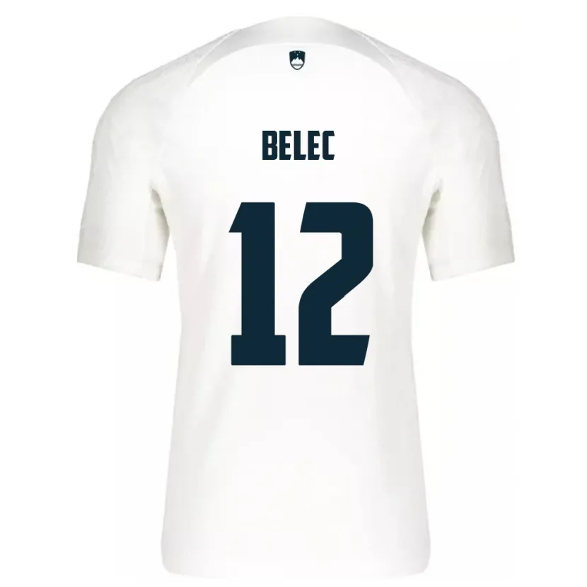 Danxen Kinderen Slovenië Vid Belec #12 Wit Thuisshirt Thuistenue 24-26 T-Shirt