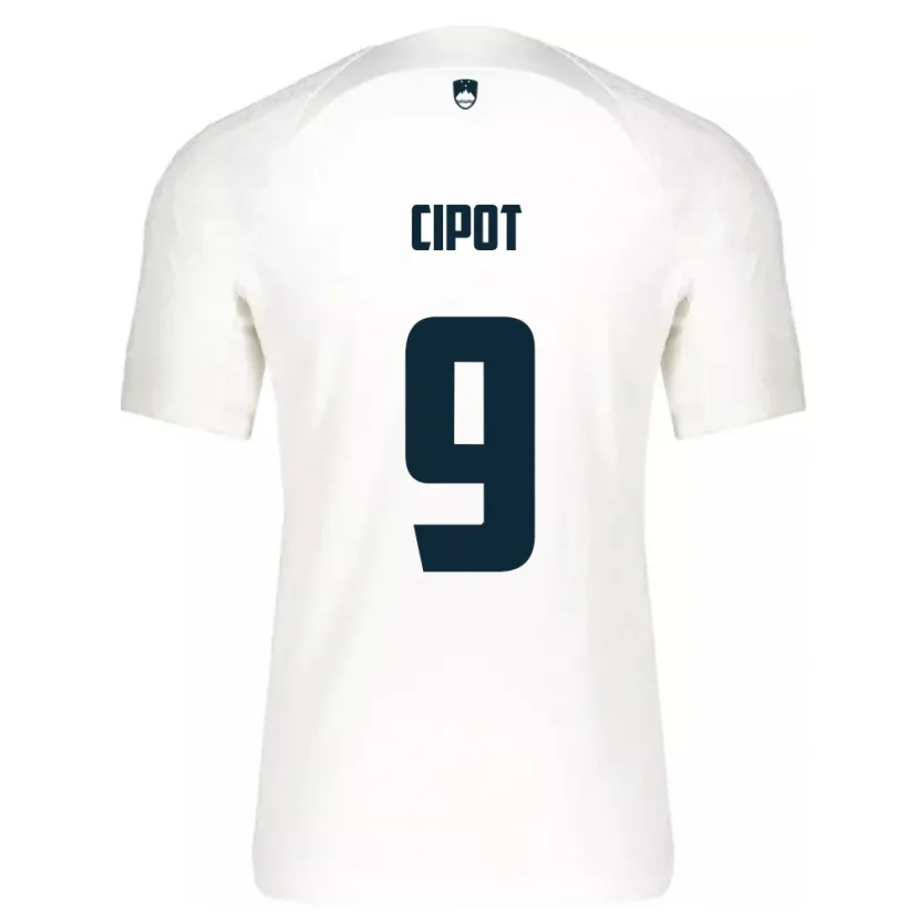 Danxen Kinderen Slovenië Tio Cipot #9 Wit Thuisshirt Thuistenue 24-26 T-Shirt