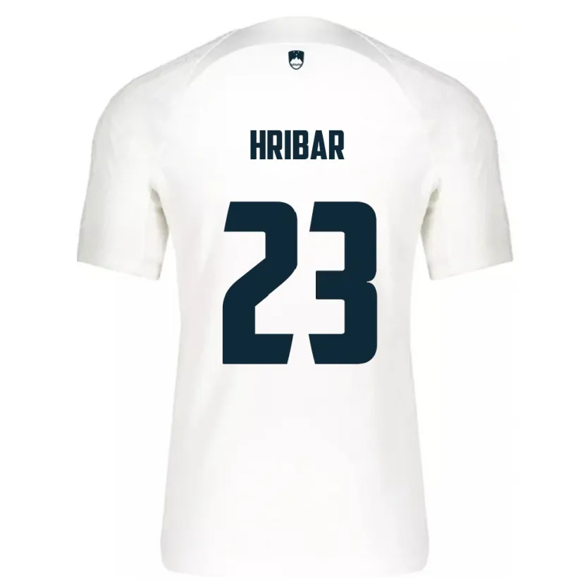 Danxen Kinderen Slovenië Lan Hribar #23 Wit Thuisshirt Thuistenue 24-26 T-Shirt