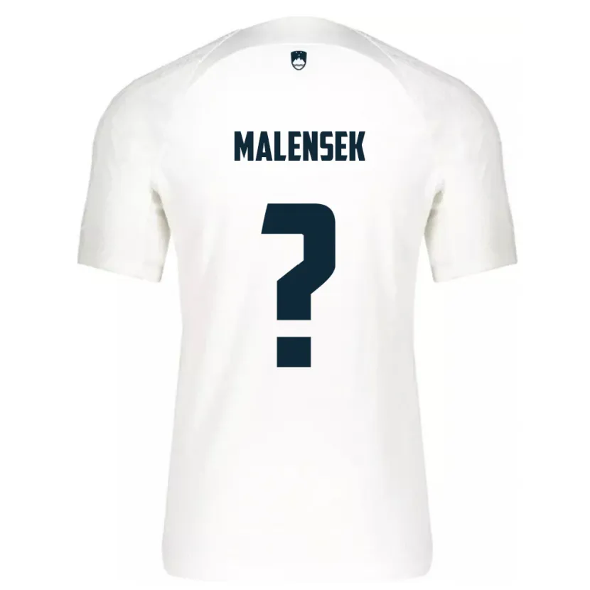 Danxen Kinderen Slovenië Matej Malensek #0 Wit Thuisshirt Thuistenue 24-26 T-Shirt