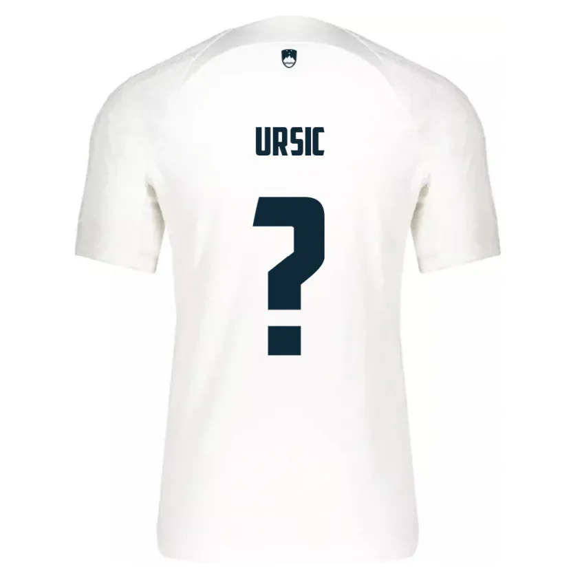 Danxen Kinderen Slovenië David Ursic #0 Wit Thuisshirt Thuistenue 24-26 T-Shirt