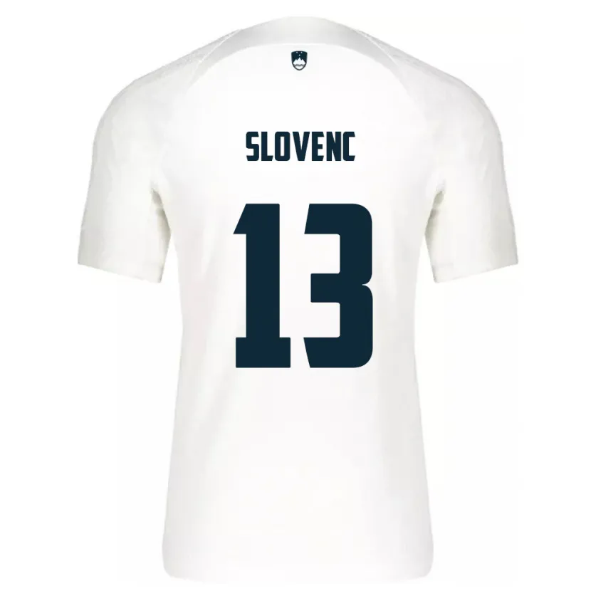 Danxen Kinderen Slovenië Nejc Slovenc #13 Wit Thuisshirt Thuistenue 24-26 T-Shirt